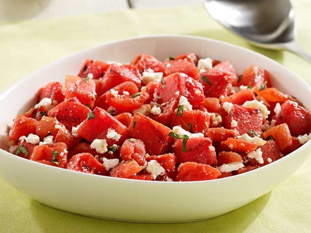 Tomato and Feta Salad Recipe with Watermelon