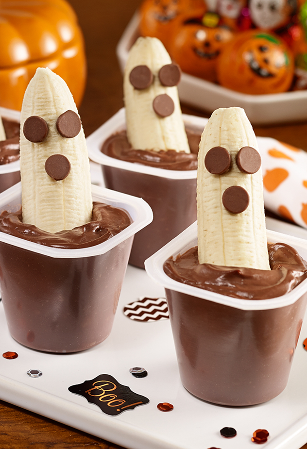 Boo-nana Chocolate Pudding Cups Recipe