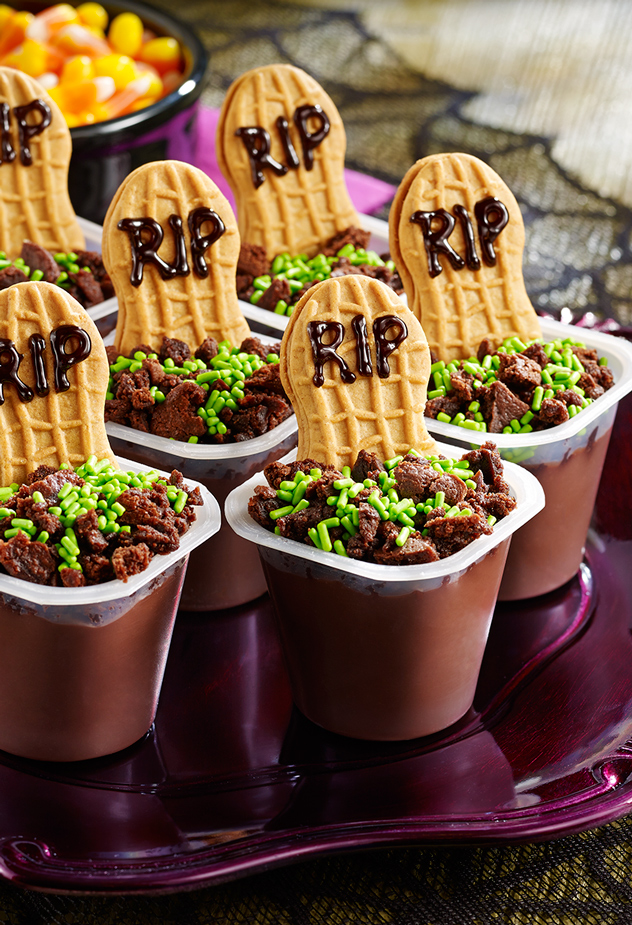 Graveyard Pudding Cups Halloween Party Recipe